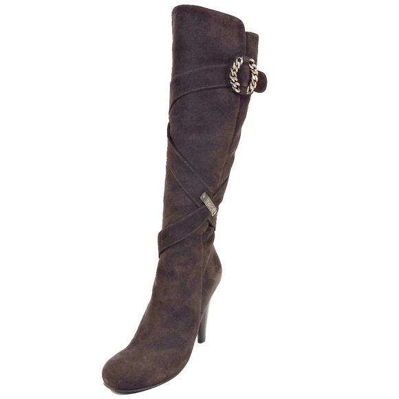 TWICE 🇮🇹WOMEN'S BROWN SUEDE WINTER BOOTS - Picture 2 of 7